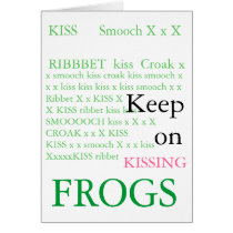 Frog Kissing cards by artistlady4u2c Frog Kissing cards