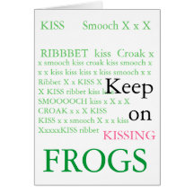 Frog Kissing Cards