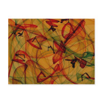 Frog Legs - Abstract Art Post Card