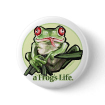 frog_life_zazzle1 pinback button
