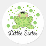 Frog Little Sister Round Sticker