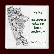 "FROG LOGIC" Fun Magnet