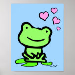 Frog Love Poster posters
