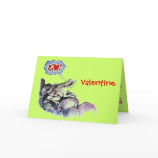 Frog Love Valentine Card