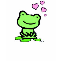 Frog Love Women's Baby Doll Tee t-shirts
