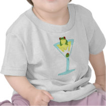 Frog & Olive in Martini Glass T Shirt
