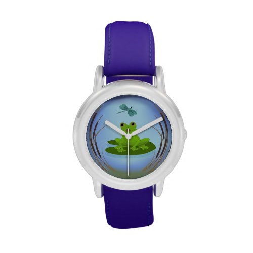 Frog on a Lilypad Kid's Watch