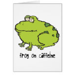 Frog On Caffeine Greeting Card
