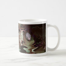 Frog on leaf purplish abstract blur coffee mugs