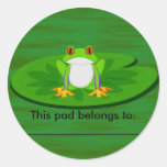 Frog on Lilypad, sticker