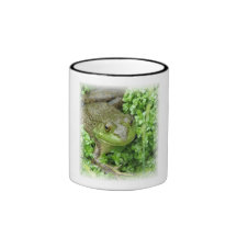 Frog on Marsh Ceramic Coffee Mug
