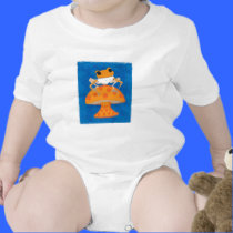 frog on mushroom t-shirts