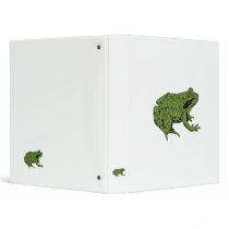 Frog on White binders