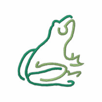 Frog Outline embroidered shirts