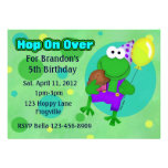Frog Party Custom Invitations