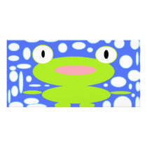 frog photo greeting card