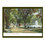 Frog Pond, Boston Common c1910 Vintage Post Card