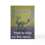 Frog Pregancy Expecting Invitation Invite card