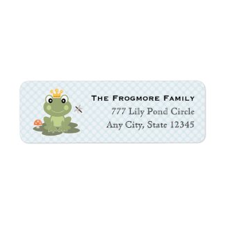 Frog Prince Address Sticker Labels
