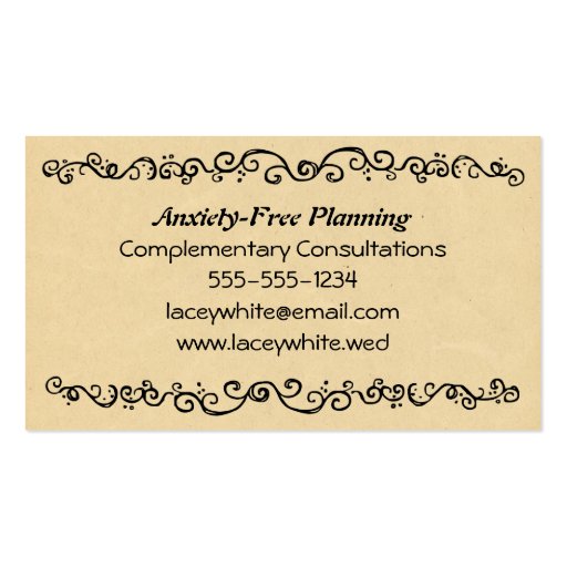 Frog Prince and Bride - Fairy Tale Wedding Business Card Templates (back side)