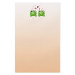 Frog Prince and Frog Princess, with hearts. Flyer Design