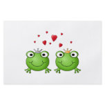 Frog Prince and Frog Princess, with hearts. Personalized Flyer