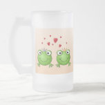 Frog Prince and Frog Princess, with hearts. Mugs