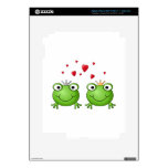 Frog Prince and Frog Princess, with hearts. iPad 3 Skin