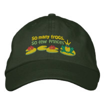 Frog Prince embroidered hats by Embroidery4U Frog Prince embroidered hats