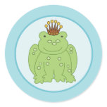 Frog Prince Envelope Seals / Toppers 20 Round Sticker