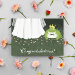 Frog Prince Fairy Tale Wedding Congratulations Greeting Card