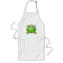 Frog Prince. Happy Frog. Apron