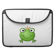 Frog Prince. Happy Frog. Sleeve For MacBooks