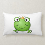 Frog Prince. Happy Frog. Throw Pillow