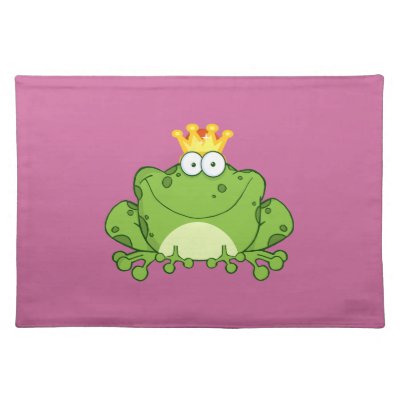 Frog Prince Place Mat Mojo_placemat Frog Prince Place Mat Mojo_placemat