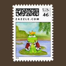 Frog Prince Postage Stamp