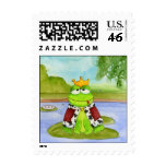 Frog Prince Postage Stamp