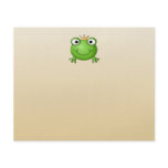 Frog Prince. Smiling Frog with a Crown. Full Color Flyer