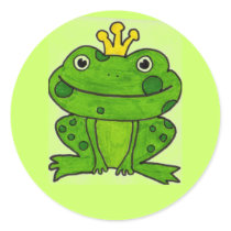 Frog prince sticker