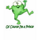 edun_live_tshirt - This little green frog is a cutie. He has a funny little face and is jumping up to say ... Of course Im a Prince. More matching items in my store.: Sizes  Available colors: black