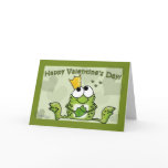 Frog Prince Valentine Greeting Cards