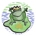 Frog Prince Valentine Sticker by elledeegee Frog Prince Valentine Sticker