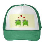 Frog Princess and Frog Prince, with hearts. Trucker Hat