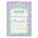 Frog Princess birthday photo invitation cards