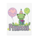 Frog Princess Birthday Tshirts and Gifts postcards