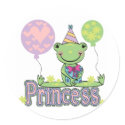 Frog Princess Birthday Tshirts and Gifts stickers