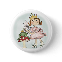 Frog Princess Button