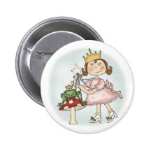 Frog Princess Button