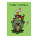 Frog Princess Kids Room Personalized Wall Poster