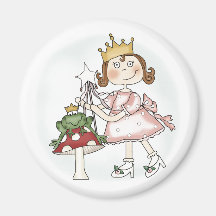 Frog Princess Refrigerator Magnet